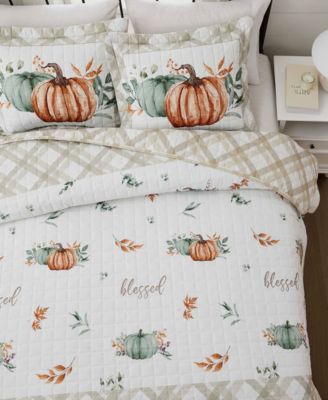 Grateful Patch Reversible 3-Pc. Quilt Set, Full/Queen