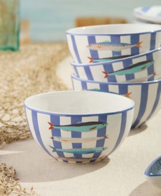 Something Fishy Ice Cream Bowls, Set of 4