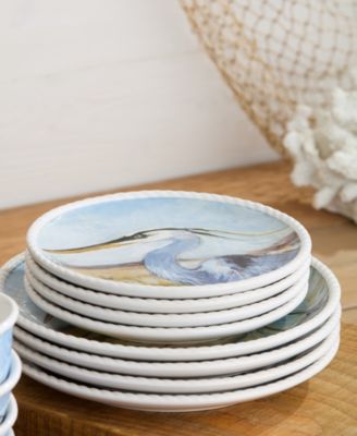 Coastal Birds Salad Plates, Set of 4