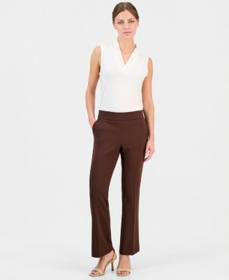 Petite Pull-On Knit Trousers