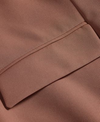 Plus Size Kiss-Front 3/4-Sleeve Blazer