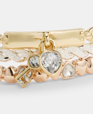 3-Pc. Set Crystal Rope Bangle Bracelets