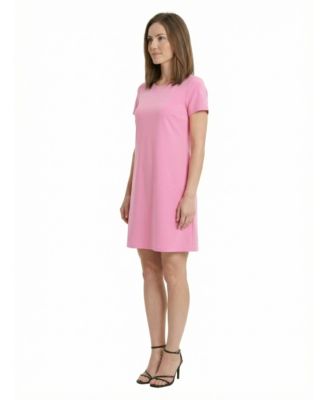 Petite Short-Sleeve Shift Dress