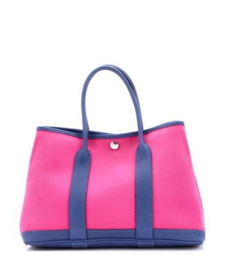 30 Garden Party Tote Toile and Leather