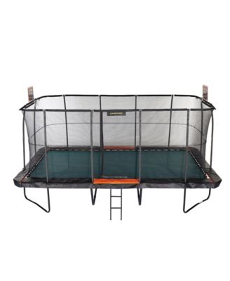 Pro-Series 10' x 18' Rectangle Trampoline with Ladder & 2 Basketball Hoops