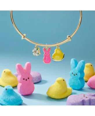 Peeps Chick and Bunny Multi Charm Bangle Bracelet