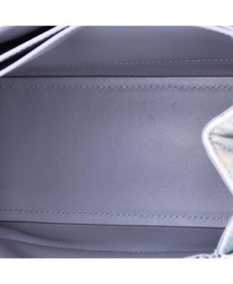 Medium Crush Chain Flap Bag Quilted Denim