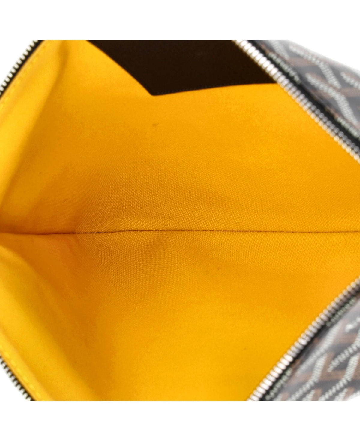 Pre-Owned Goyard Mm Senat Zip Pouch Coated Canvas