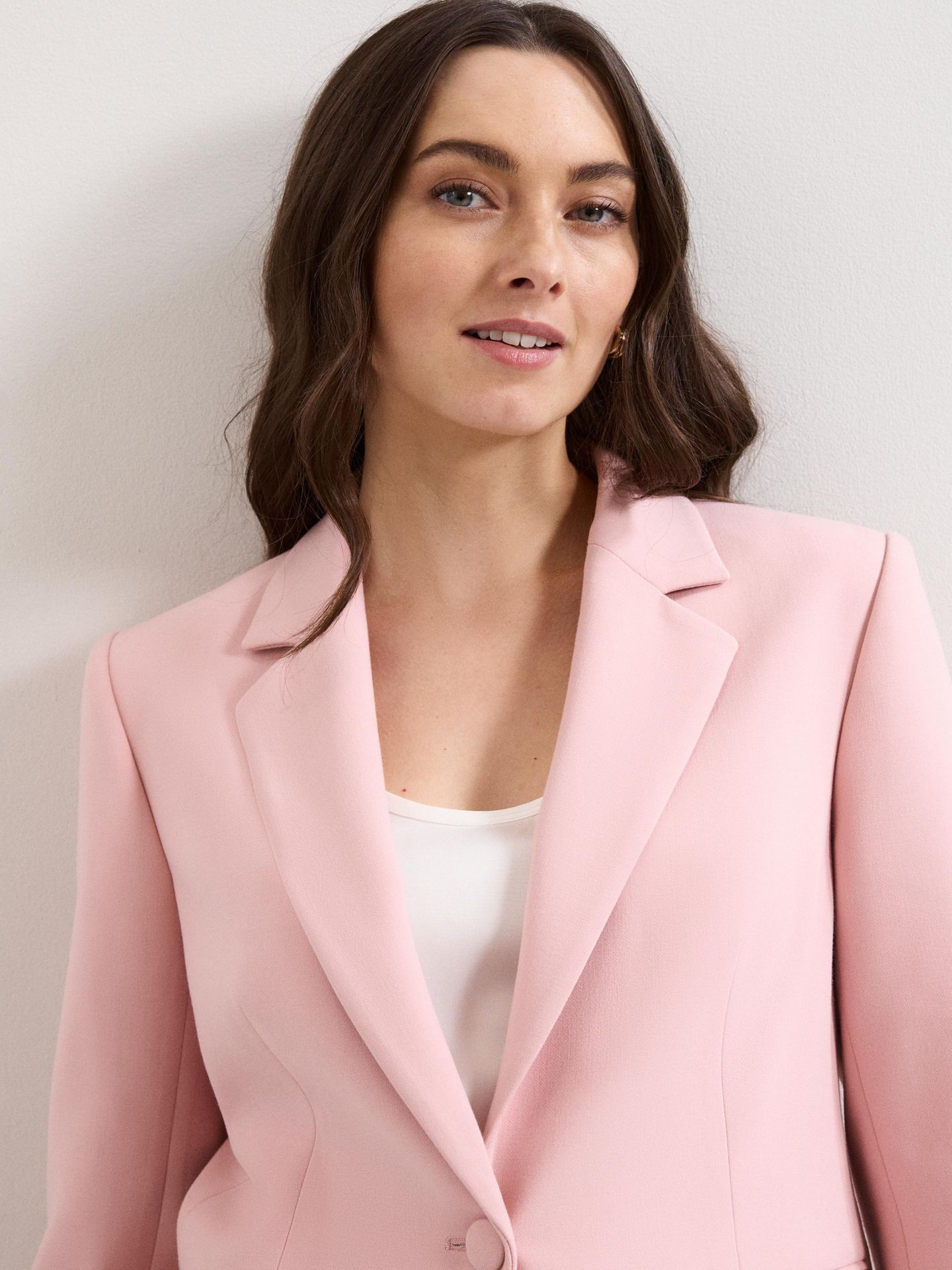 Женский пиджак Phase Eight Fara Suit Blazer, цвет: Бледный розовый — фото 3