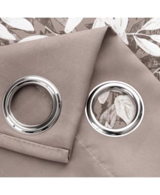 100% Polyester 190 GSM Marina Revisible Blackout Grommet Curtain Panel 54" x 95" Taupe