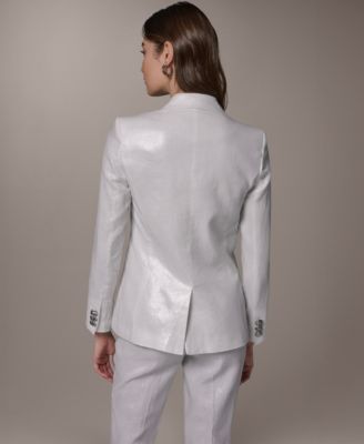 Women's One-Button Peak Lapel Blazer