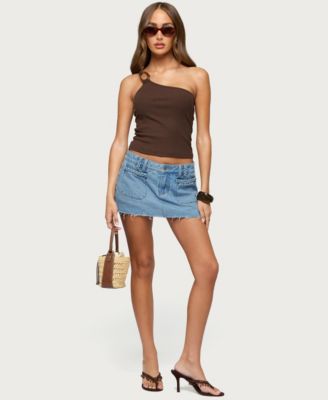 Women's Calista Ribbed One Shoulder Top