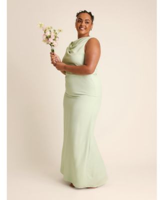 Women's Twist Asym Chiffon Bridesmaid Dress