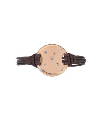 Brown Suede Magnetic Clasp Bracelet