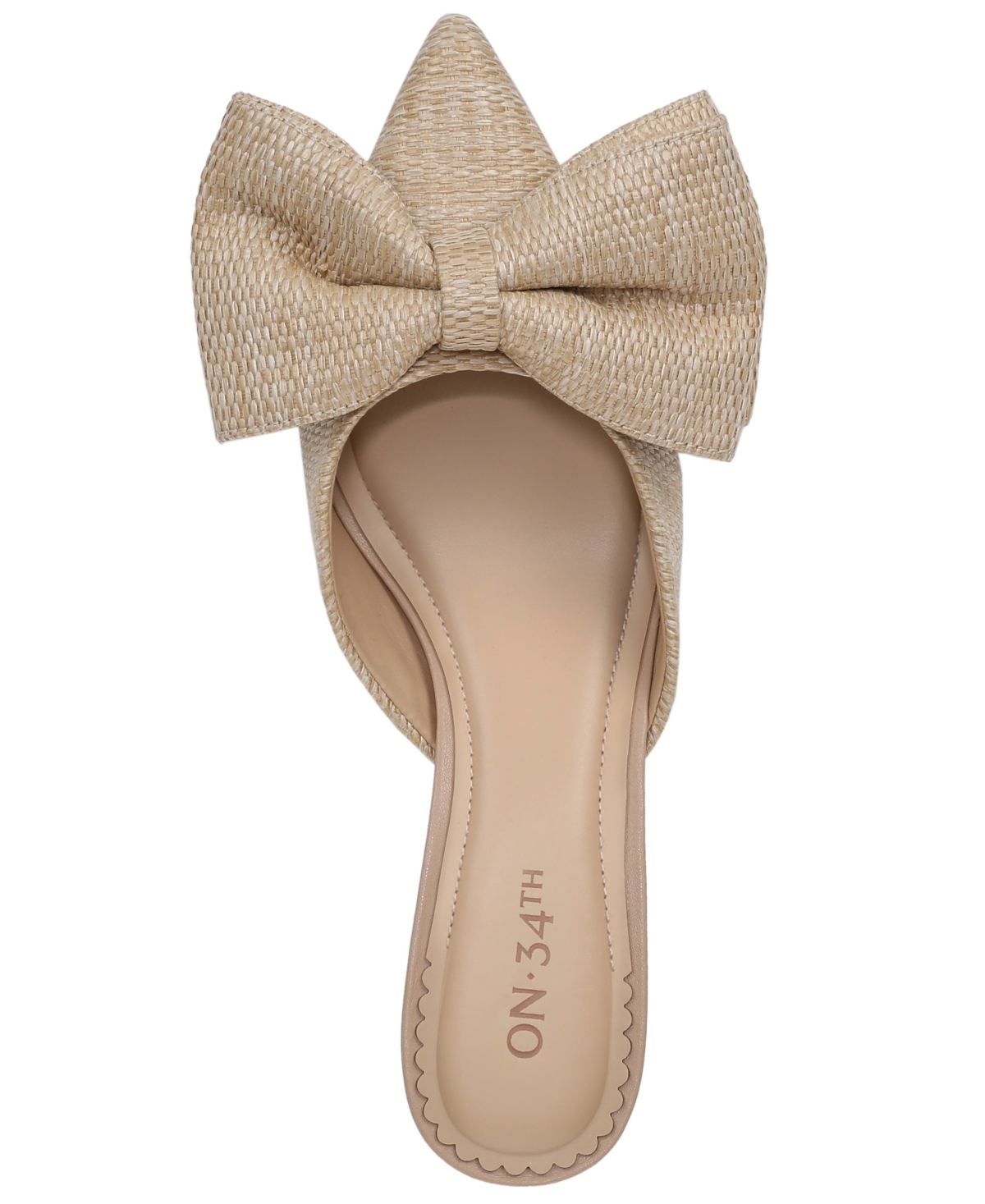 On 34th Alaynaa Pointed-Toe Bow Mule Pumps, Exclusively at Macy's