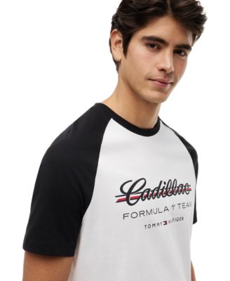 x Cadillac F1&reg; Men's Script Raglan T-Shirt