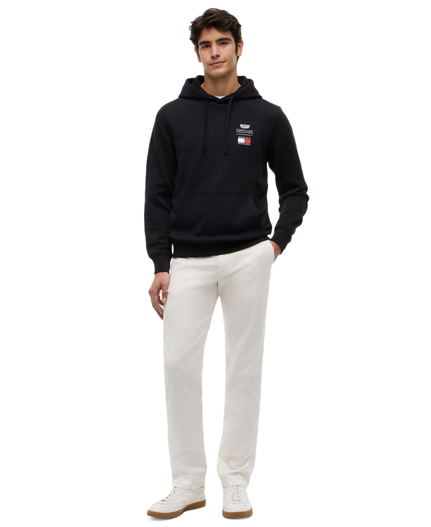 Мужское худи Tommy Hilfiger x Cadillac F1® Logo Regular-Fit, цвет: Чёрный — фото 2