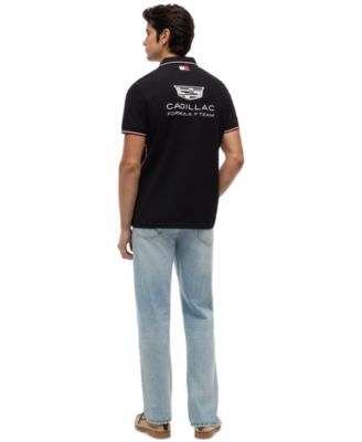 x Cadillac F1&reg; Men's Replica Short-Sleeve Polo