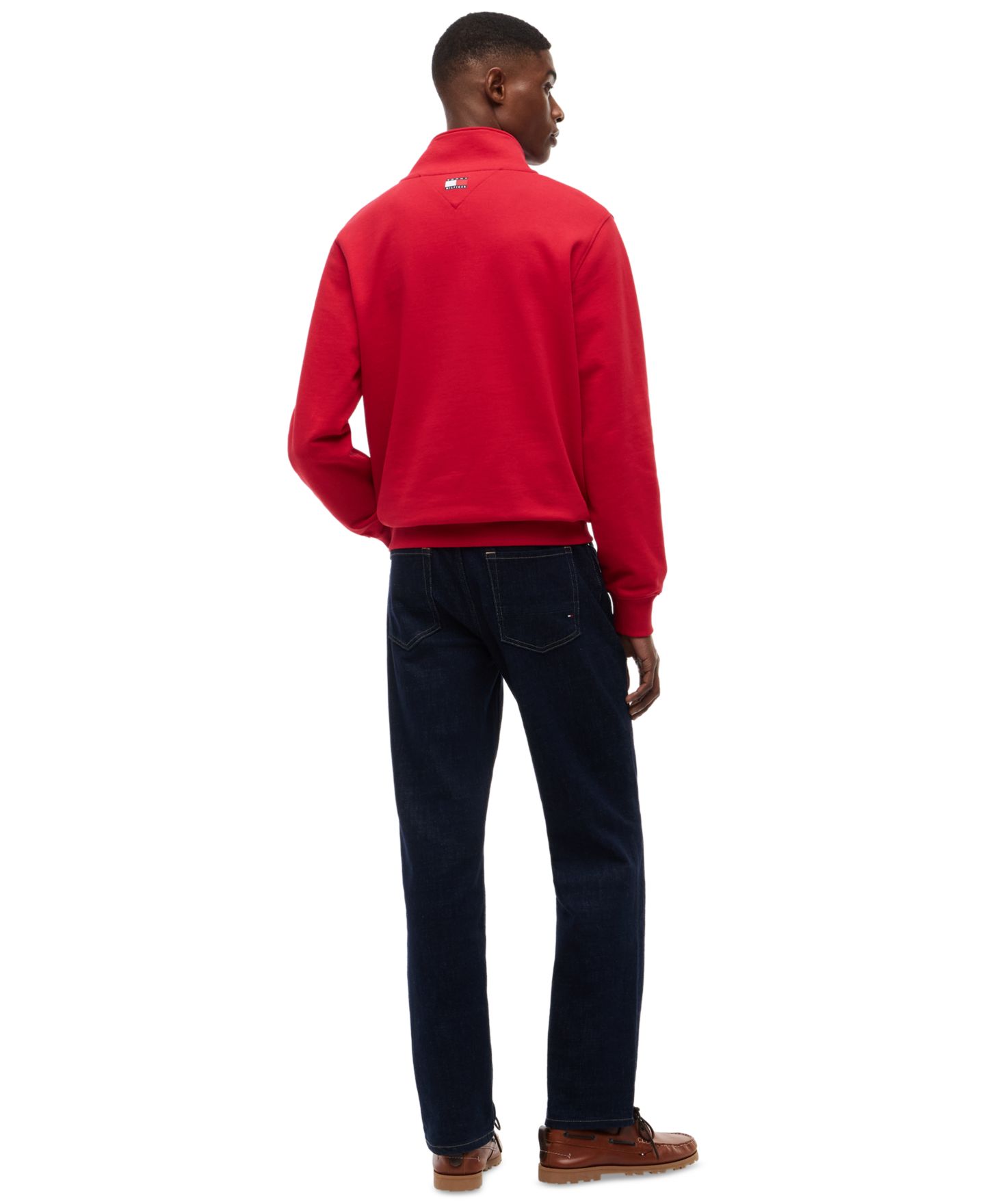 Мужской свитшот Tommy Hilfiger x Cadillac F1® Logo Quarter-Zip, цвет: Красный — фото 4