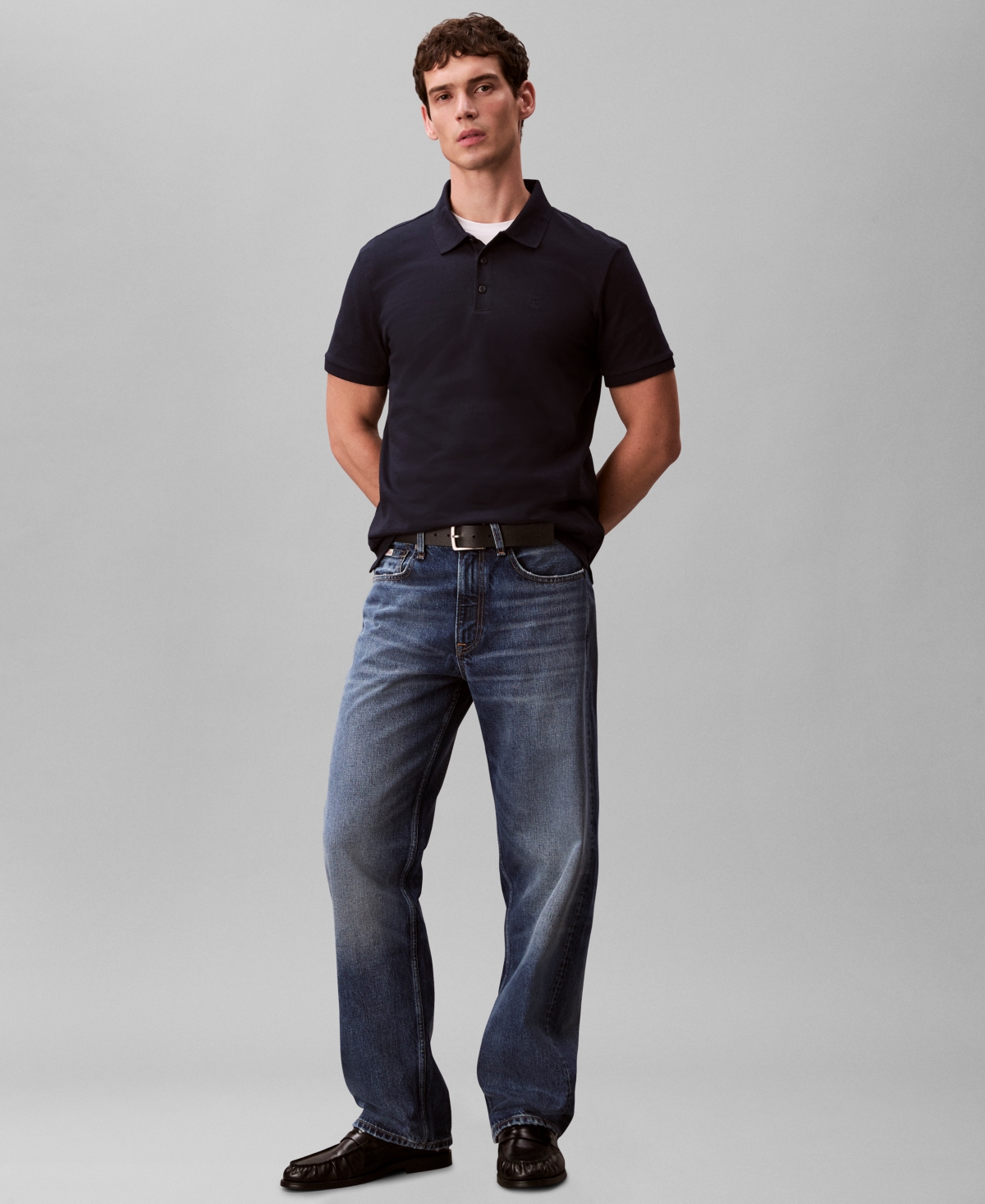 Calvin Klein Men's Short Sleeve Solid Polo Shirt