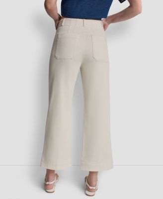 Women's High-Rise Cropped Wide-Leg Pants