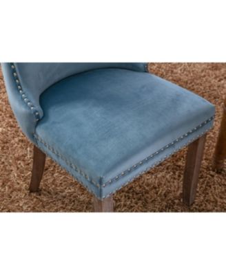 Set of 2 Wingback Dining Chairs