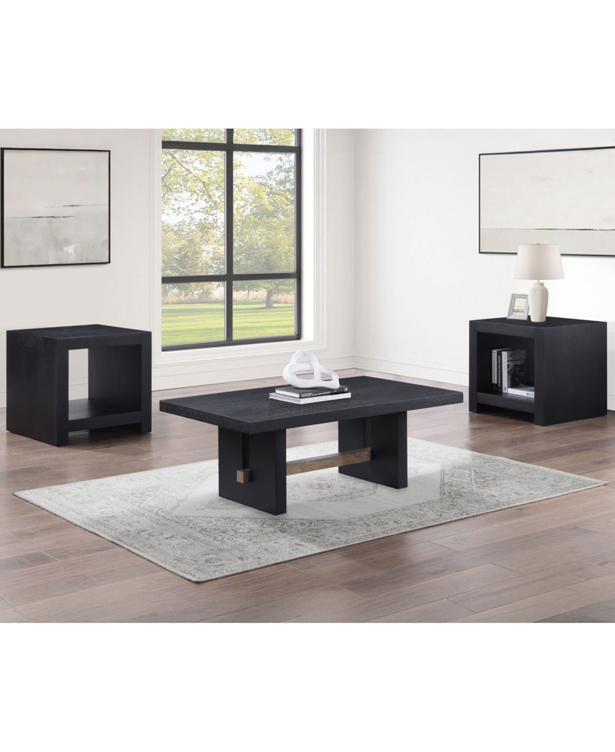 Axel 48" Acacia Veneer Rectangle Coffee Table