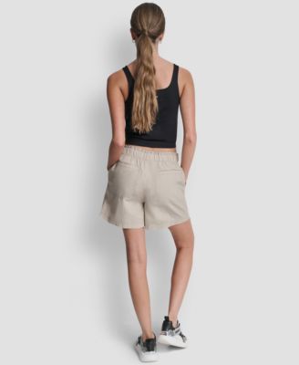 Women's Mid-Rise Bungee Waist Shorts