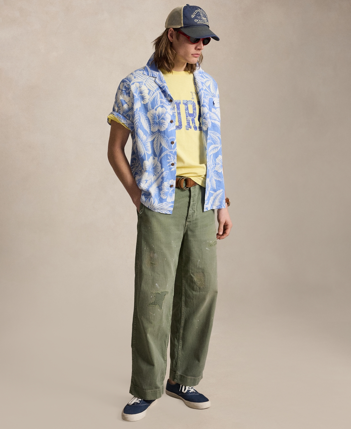 Polo Ralph Lauren Men's Short-Sleeve Linen Button-Up