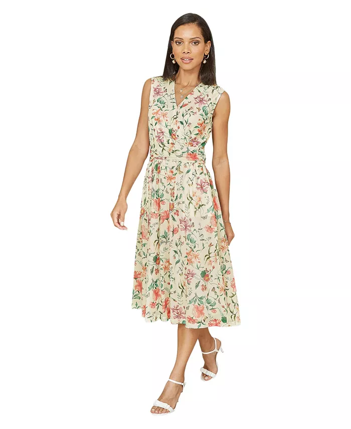 Women's Mesh Stretch Midi Dress - thumbnail 9