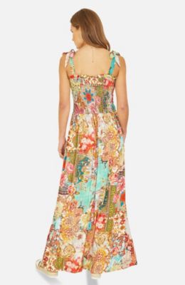 Women's Patchwork Split Hem Maxi Dress