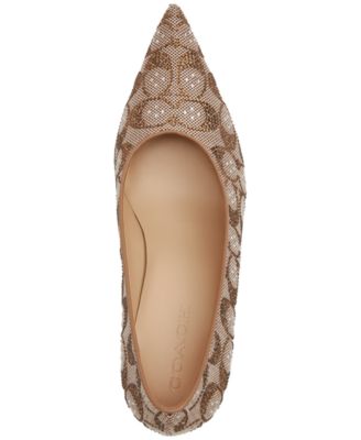 Women's Daisy Crystal Signature Jacquard Pump