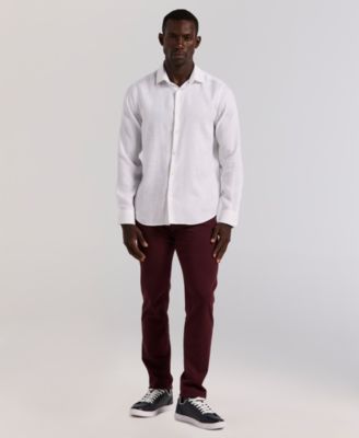 Men's Solid Linen Shirt