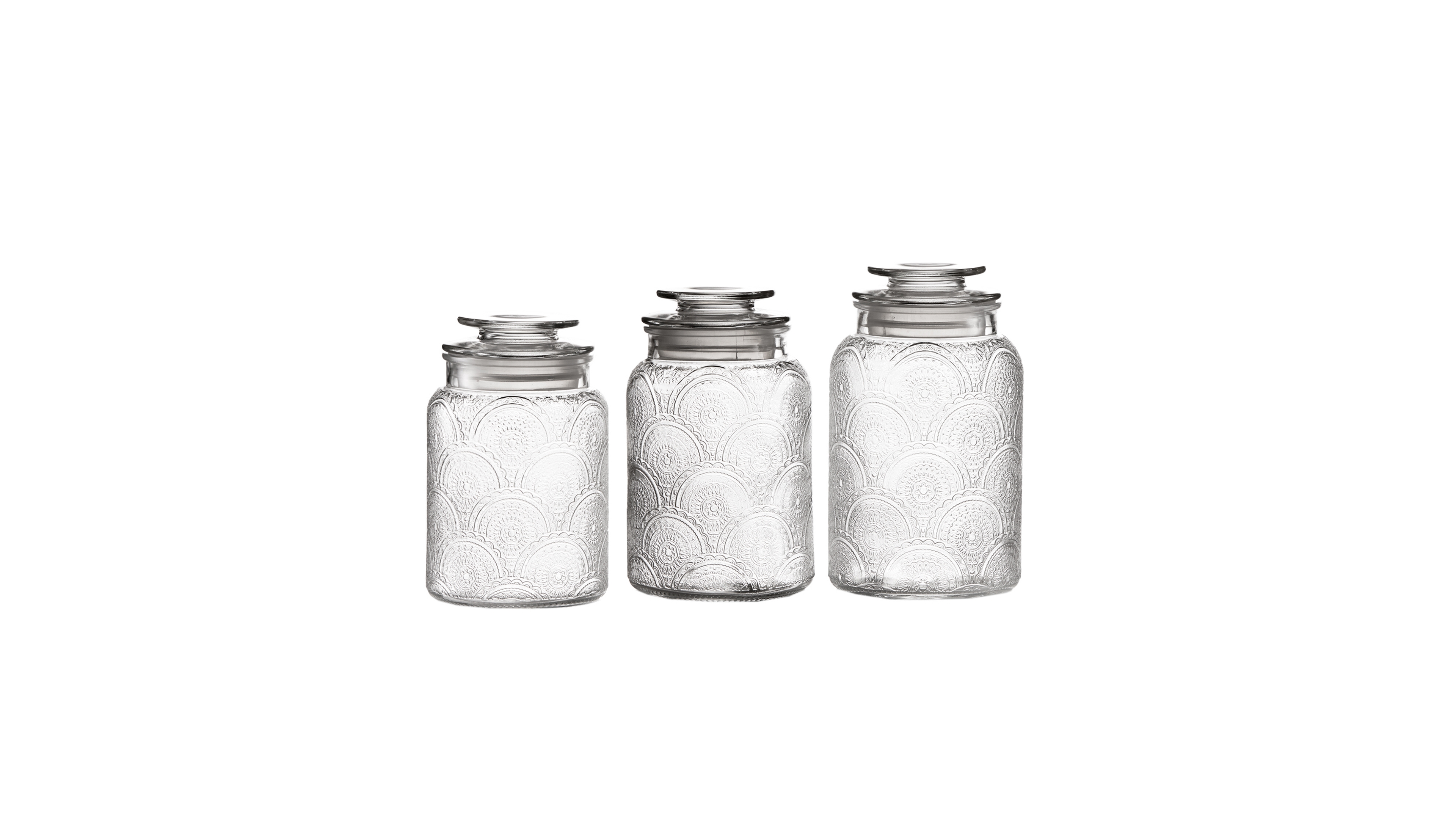 Style Setter Glass Canister, Set of 3