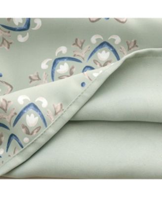 100% Polyester 190 GSM Tilley Revisible Blackout Grommet Curtain Panel 54" x 95" Sage