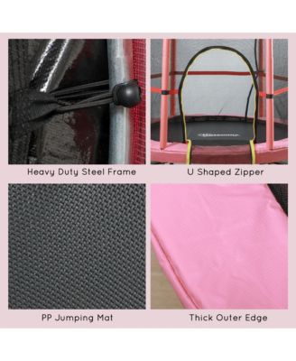 Φ5FT Kids Trampoline with Enclosure Net for Age 3 to 6 Years