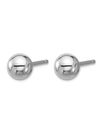 Solid 950 Platinum Classic Ball Stud Earrings