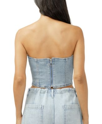 Women's Denim Corset Top