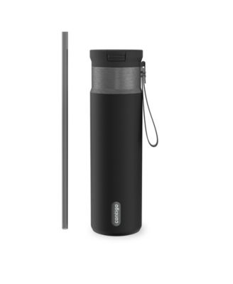 SnapSeal 24 oz. Stainless Steel Straw Water Bottle
