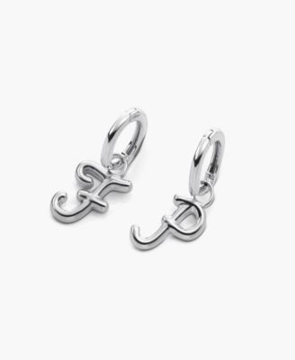 Mini Signature Initial Huggie Earrings