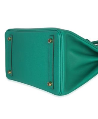 Pre-Owned HERMES Vert Jade Epsom Birkin 30 GHW