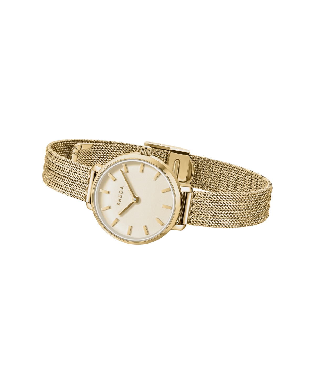 Breda Beverly Tethered 1760a Gold and Metal Bracelet Watch, 25mm