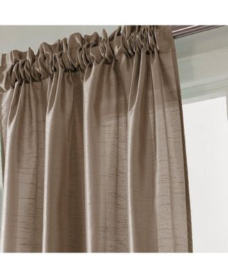100% Polyester 82 GSM Faux Silk Nikki Rod Pocket Curtain Panel 54" x 84"