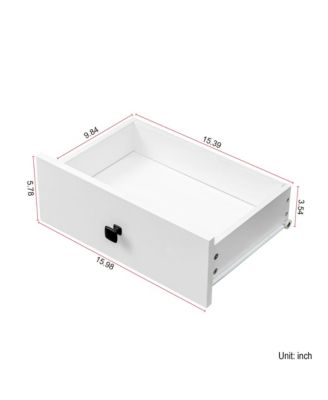 Tall Bathroom Storage Cabinet, Tilt Out Laundry Hamper Cabinet with Adjustable Three-Layer Shelves, 1 Drawer, 1 Tilt Out Baskets for Bathroom