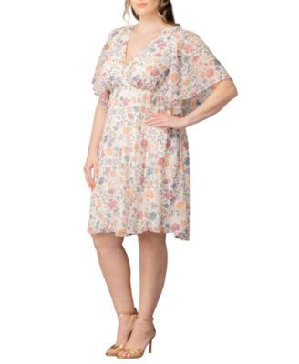 Plus Size Florence Flutter Sleeve Dress