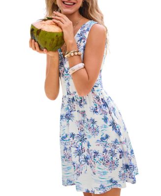Women's Missing the Beach Tropical Mini Beach Dress