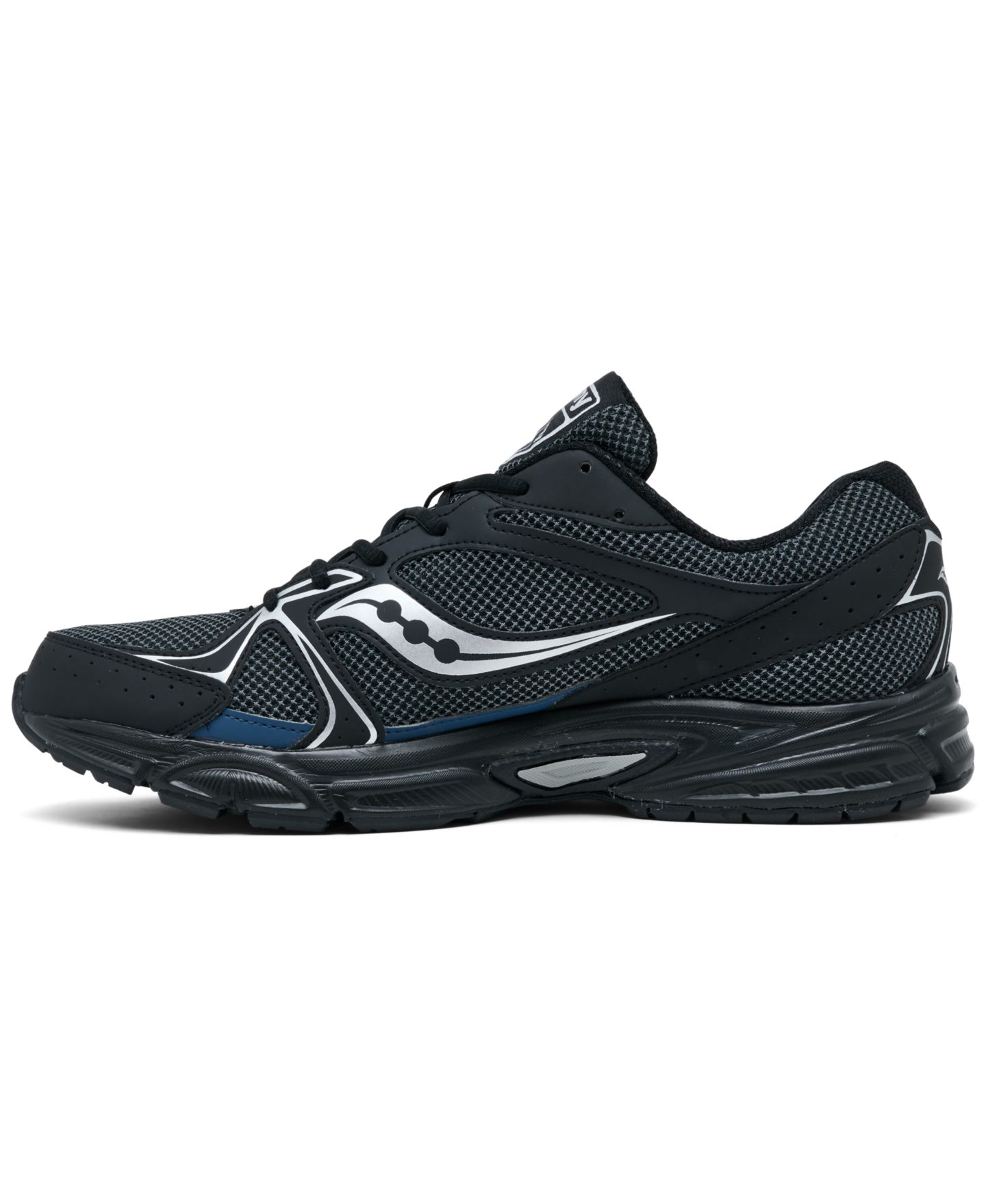 Женские кроссовки Saucony Ride Millennium Casual, цвет: Чёрный / Синий — фото 3