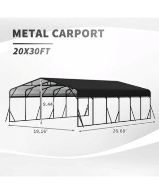 20x30 ft. Galvanized Steel Carport Shelter