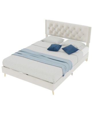 Suede Soft Package Full Size Bed Frame