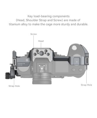 Camera Cage with Cable Clamp for Leica SL3 and SL3-S